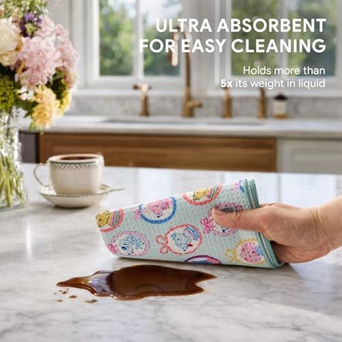 RECYCO Waffle Kitchen Towel Set of 2 - Image 4