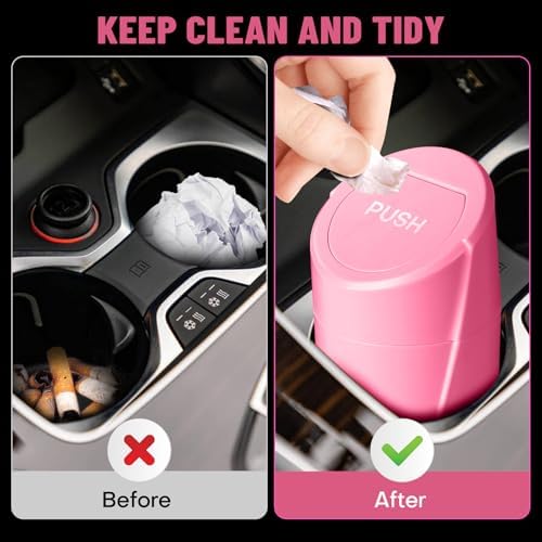 Car Trash Can Bin with Lid - Image 2