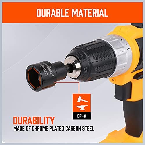 HORUSDY 2-Pieces RV Leveling Scissor Jack Socket Drill Adapter, 1/4 Inch Hex - Image 5