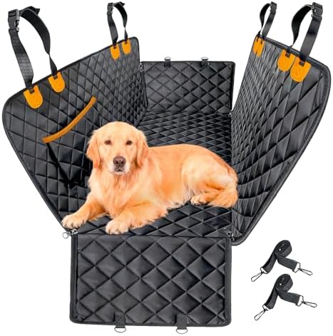 Dog Back Seat Cover Hammock, Waterproof 600D Heavy Duty Dog Car Seat Cover by Unknown