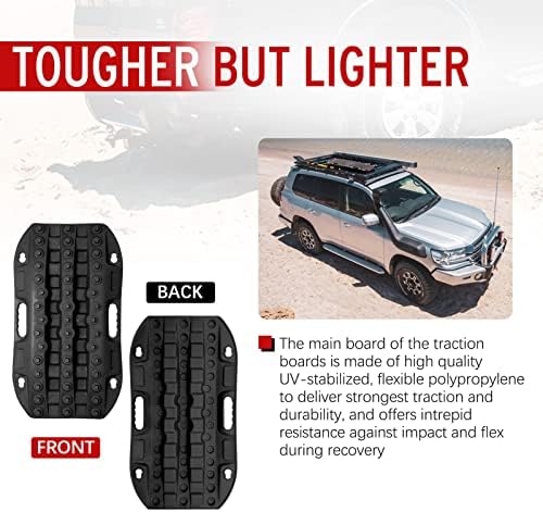 BUNKER INDUST Off Road Traction Boads, Snow Ramps-Black Tire Traction Tool - Image 3