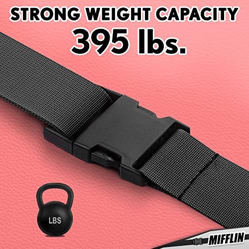 Luggage Straps - Black, 2 Inches Wide, 4 Pack - Adjustable Nylon Belt - Image 4