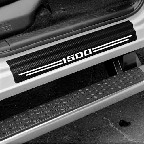 Carbon Fiber Textured Car Door Sill Protectors by Hong+HT