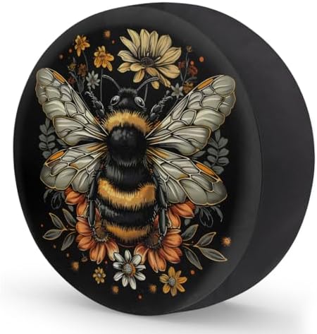 Rv Spare Tire Cover Wheel Animal Bee Flower Tire Covers Wheel Protectors - Image 2