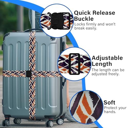 Luggage Straps for Suitcases, Travel Adjustable Belt - Image 4