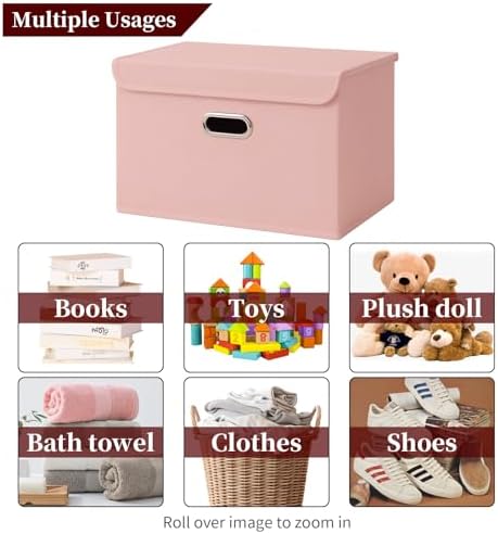 STOREONE Fabric Storage Cube Bins Foldable Organizer Container Collapsible - Image 3