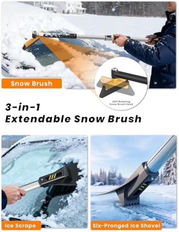 helloleiboo 43.7" Extendable Ice Scrapers - Image 3