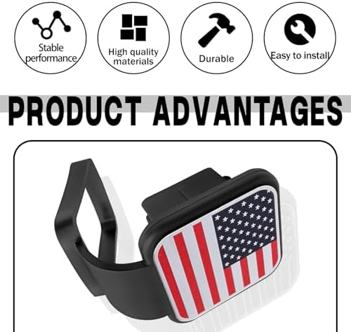 Trailer Hook Dust-Proof Plug, 1.9 Inch Hitch Cover Trailer Hitch Cover - Image 5