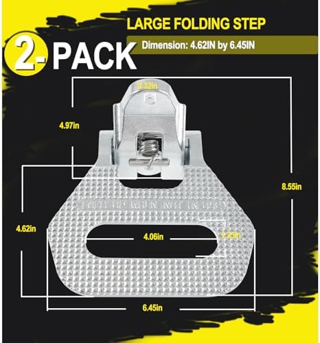 Heavy Duty Folding Truck Step, Folding Foot/Grab Step, Folding Safety Step - Image 6