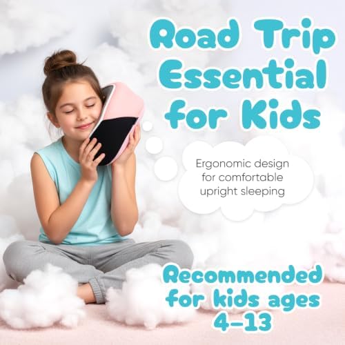 Proglobe Junior Kids Travel Neck Pillow, Ages 4-12, Airplane Car Seat - Image 2