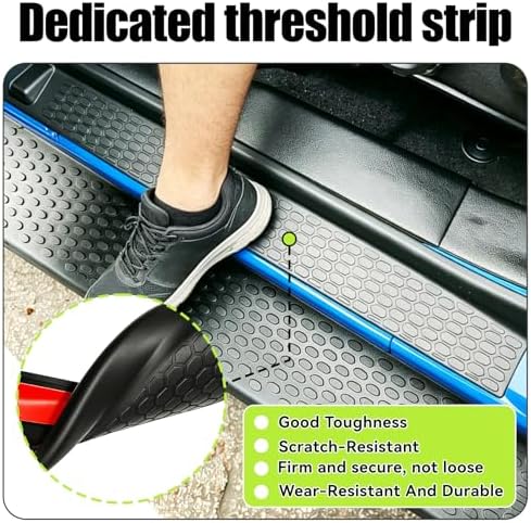 4PCS Door Sill Guards for Jeep Wrangler JL JLU 2018-2026 & Gladiator JT - Image 7