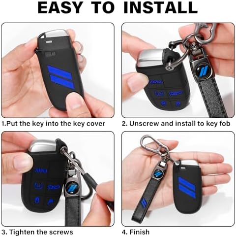 for Dodge Key Fob Cover with Keychain - Image 5