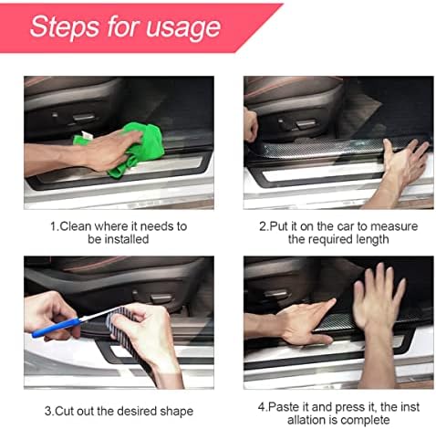 2.76 x 196.8 Inch PEVA Car Door Sill Protector Film - Image 4