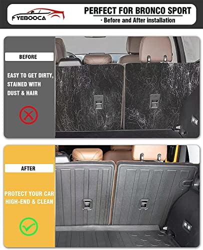 Cargo Liner Compatible with 2021-2026 Bronco Sport Trunk Mat Back Seat Cover - Image 2