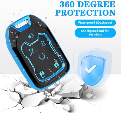 MILD EAST for Chevy GMC Key Fob Cover 6 Buttons Key Case 2016-2025 - Image 5