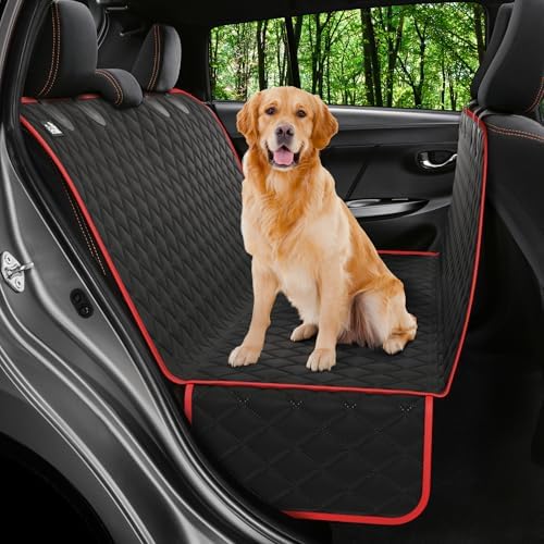 Dog Car Seat Cover for Back Seat, Dog Hammock for Car, Truck & Tesla by Petloox