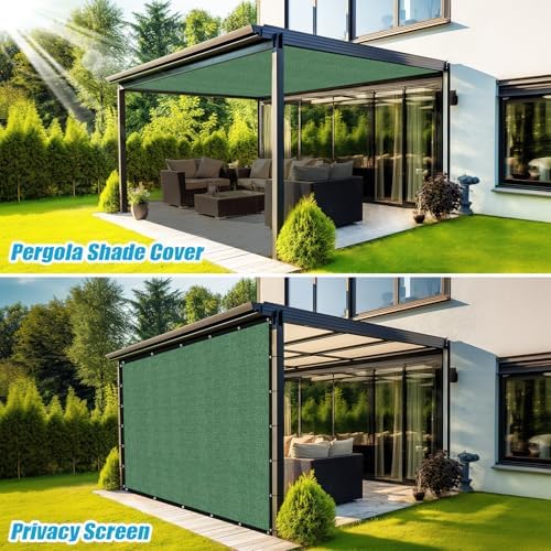 Amagenix 90% Pergola Shade Cover 8' X 20' Sun Shade Cloth - Image 5