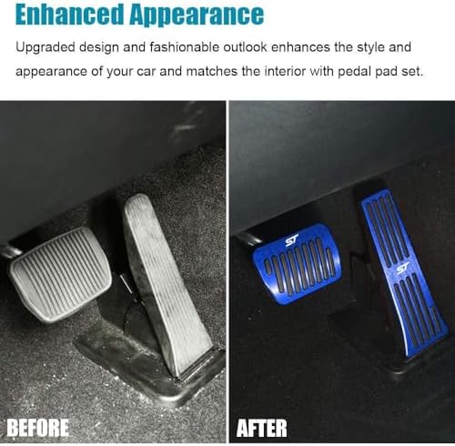 LEXLEY 2PCS Aluminum Brake Gas Pedal Covers - Image 3