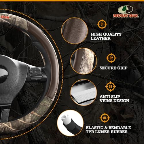 Mossy Oak Full Camo Steering Wheel Cover - Image 4