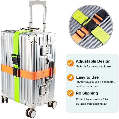 Luggage Straps for Suitcases TSA Approved, Travel Belt Suitcase Belt, Suitcase - Image 2