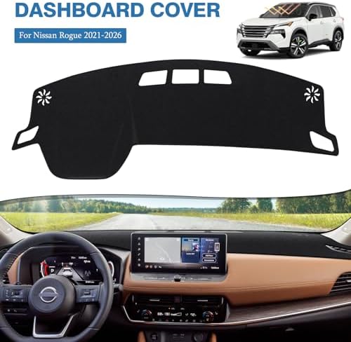 FIILINES Dash Cover for 2021-2025 2026 Nissan Rogue Accessories, Dashboard Mat - Image 2