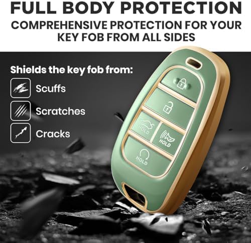 Lucrum Compatible with Hyundai Key Fob Cover & Keychain - Image 3