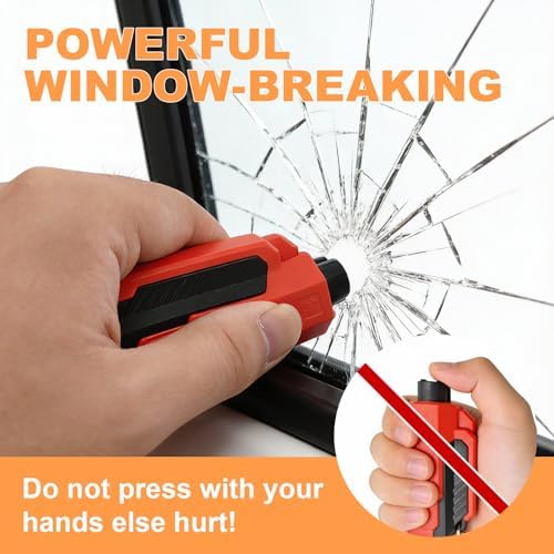 Window Breaker Seatbelt Cutter, 2 in 1 Emergency Keychain Car Escape Tool - Image 5