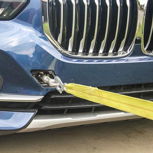 HFS 2" X 30', 4.5 Ton 2 Inch X 30 Ft. Polyester Tow Strap Rope 2 Hooks 10 - Image 4