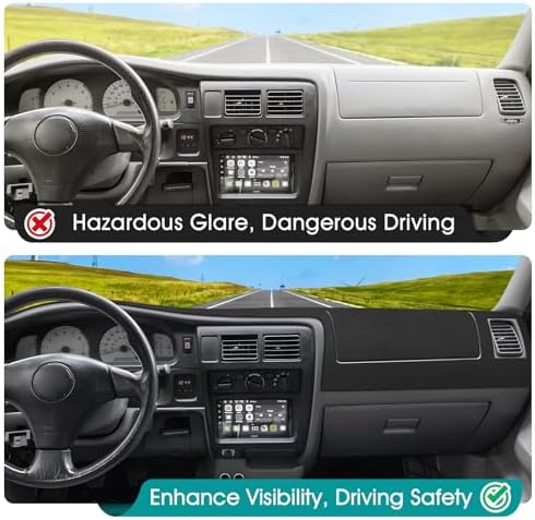 FIILINES Dash Cover for 1998-2002 2003 2004 Toyota Tacoma, Dashboard Mat for - Image 6