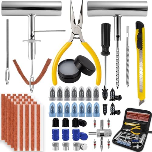 77Pcs Tire Plug Kit, Heavy Duty Tire Repair by SBGGRL