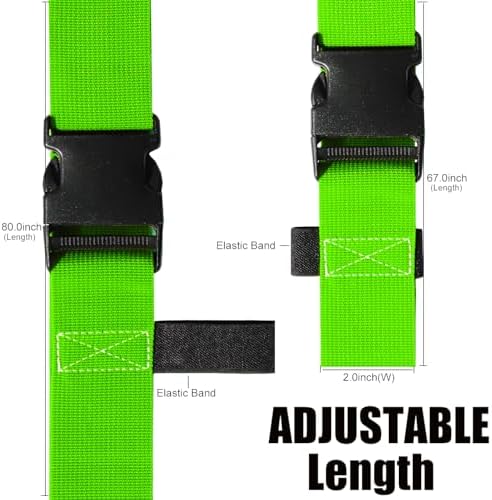 Luggage Straps for Suitcases TSA Approved-2 Pack Bright Personalized Luggage - Image 4