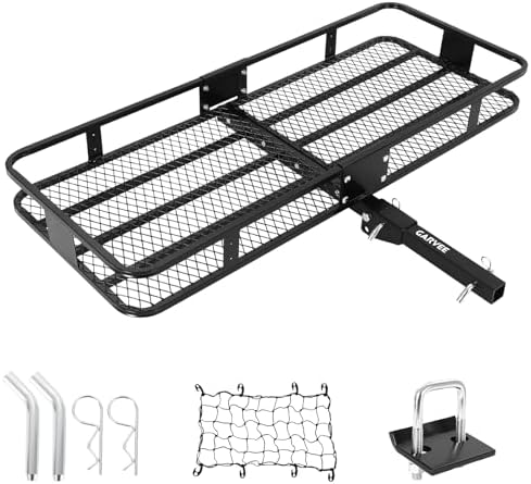 GarveeTech 72" x 30" x 6" Heavy-Duty Hitch Cargo Carrier – 600 Lbs Capacity by GarveeTech