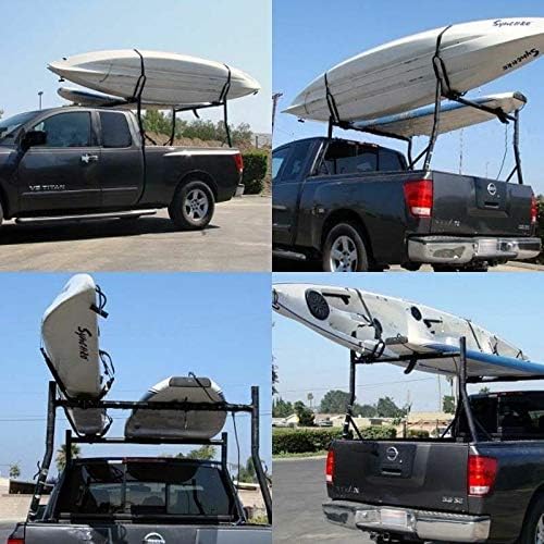 2 Pair Canoe Boat Kayak Roof Rack Car SUV Truck Top Mount Carrier J Cross Bar - Image 3