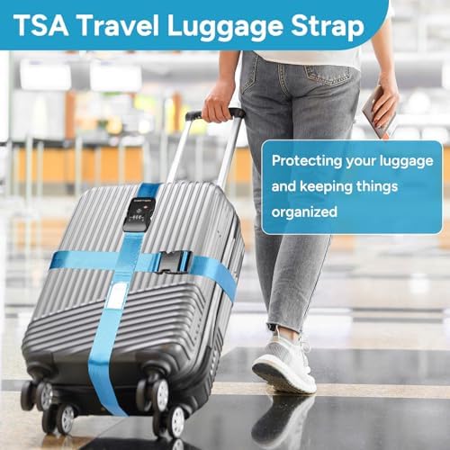 Travel Inspira TSA Approved Luggage Straps 2 Pack Suitcase Belt - Image 5