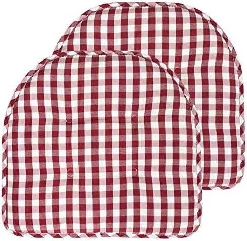 Sweet Home Collection Chair Cushion Memory Foam Pads Tufted Slip Non Skid by SweetHomeCollection