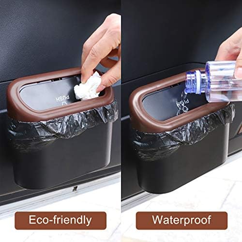Accmor Car Trash Can with Lid, Leakproof Vehicle Trash Bin Auto Dustbin - Image 5