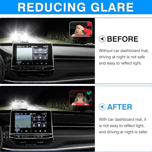 Autorder Dashboard Cover Mat for Jeep Compass 2022-2024 2025 Accessories Dash - Image 4