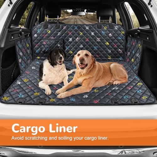 URPOWER Dog Car Seat Cover for Back Seat, 100% Waterproof Hammock for Car - Image 4