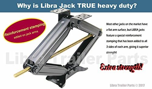 LIBRA 30" 5000lbs RV Trailer Camper Stabilizer Leveling Scissor Jacks Set 2 - Image 4