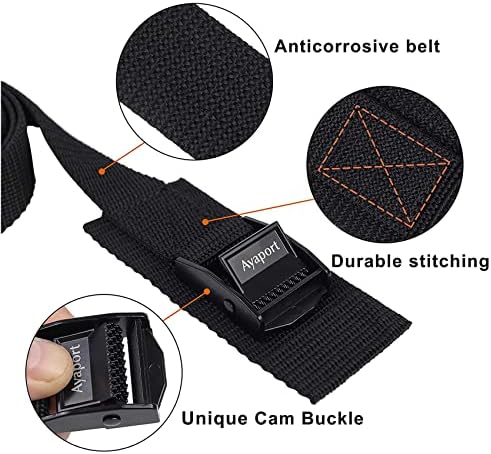 Ayaport Lashing Straps with Buckles Adjustable Cam Buckle Tie Down Cinch Strap - Image 3