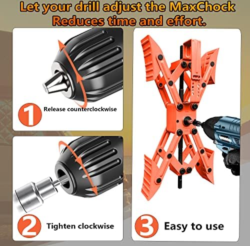 Camper X-Shaped Wheel Chock Stabilizer, 2 Sets RV Stabilizer Wheel Chock Scissor - Image 5