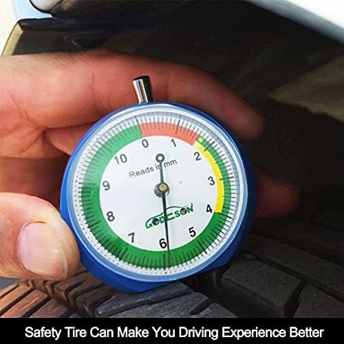 GODESON 88703 Dial Tire Tread Depth Gauge in MM, Professional - Image 6