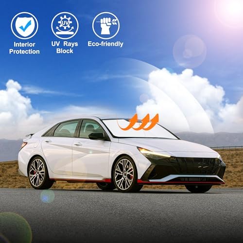 Windshield Sun Shade for 2021-2026 Hyundai Elantra Accessories - Image 5