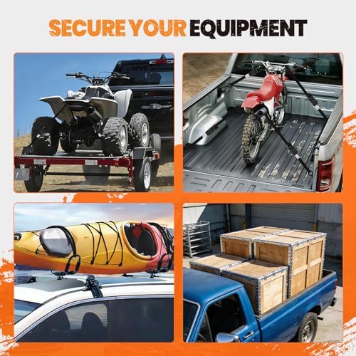 20FT Heavy Duty Ratchet Straps 4-Pack - Image 6