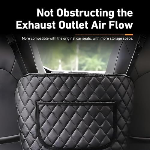 1 PC Car Purse Holder Between Seats, Front Seat Large Capacity Leather Storage - Image 6
