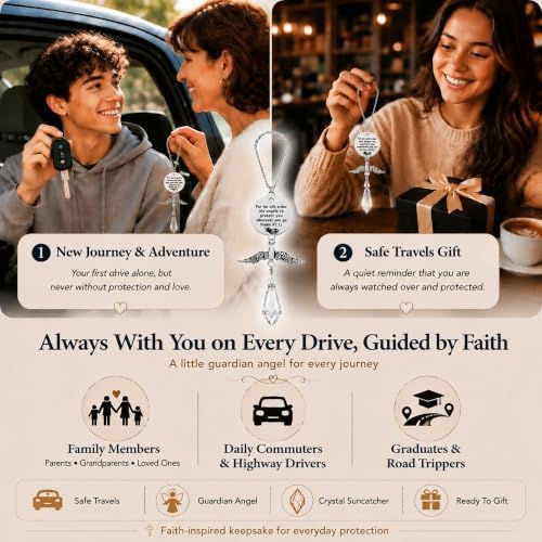 Psalm 91:11 Guardian Angel Car Charm - Image 5