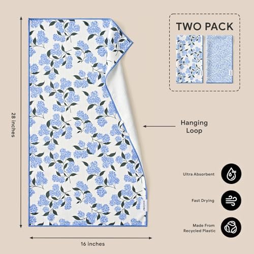 RECYCO Waffle Kitchen Towel Set of 2 - Image 2