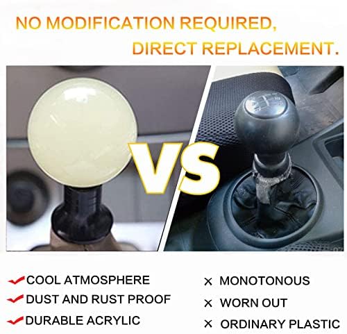 Round Ball Shift Knob Universal Luminous Gear Shift Knob 5 6 Speed - Image 4