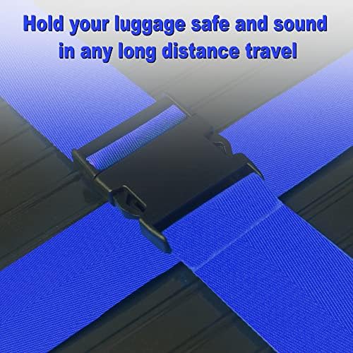 Chelmon Luggage Straps for Suitcases TSA Approved Travel Essentials 8 Pack - Image 4