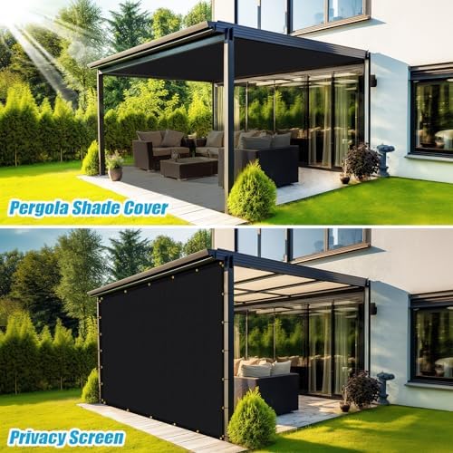 Amagenix 90% Shade Fabric 4'X 18' Black Sun Shade Cloth - Image 5